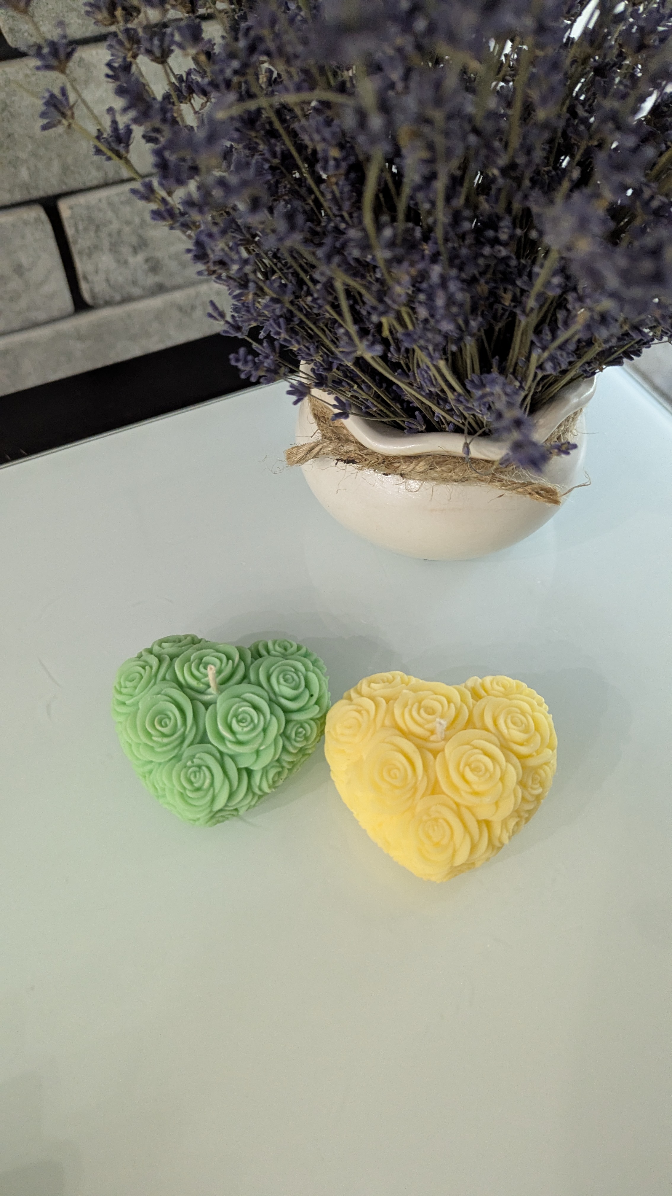 Свічка Серце троянди